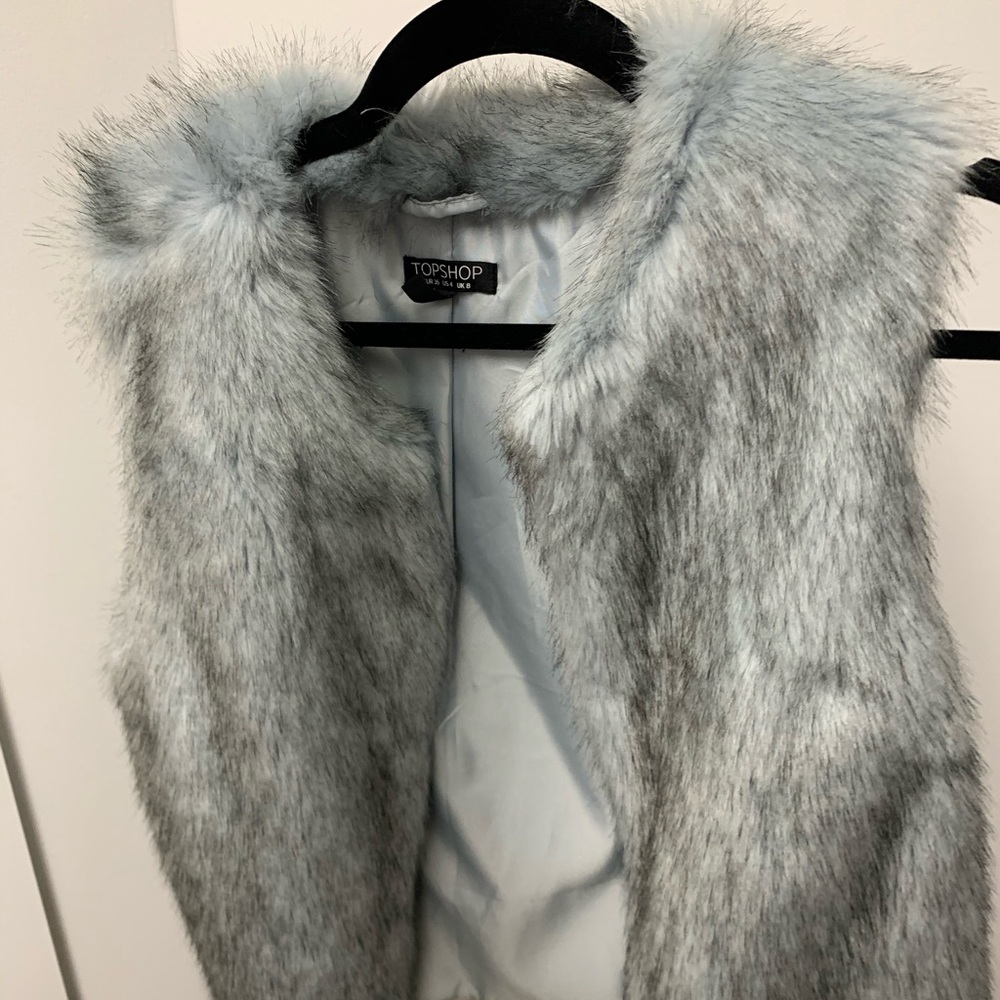 Top Shop Faux Fur Vest